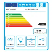 Mepamsa Superline 70 Semintegrada (extraíble) Acero inoxidable 415 m³/h Mepamsa Superline 70 Semintegrada (extraíble) Acero inoxidable 415 m³/h