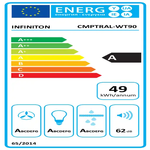 Infiniton CMPTRAL-WT90 De pared Blanco 800 m³/h