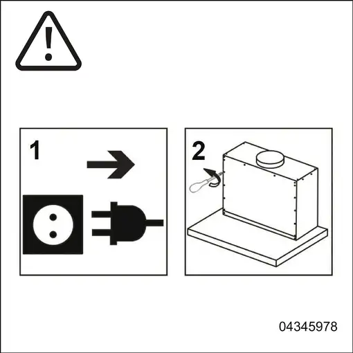 AEG DPE5960M Semintegrada (extraíble) Acero inoxidable 445 m³/h