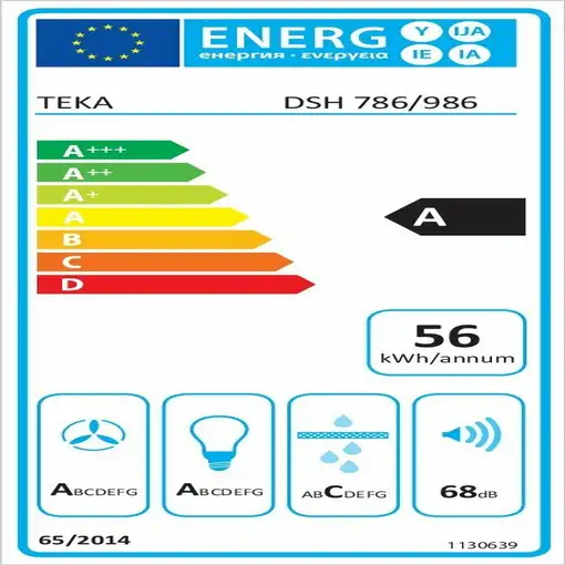 Teka DSH 986 De pared Acero inoxidable 586 m³/h