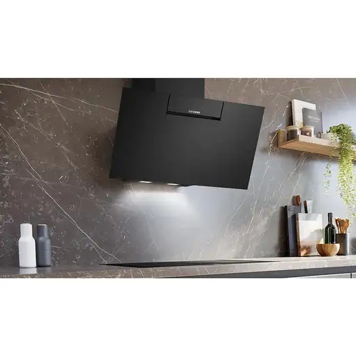 Siemens iQ300 LC87KFN60 campana De pared Negro 427 m³/h