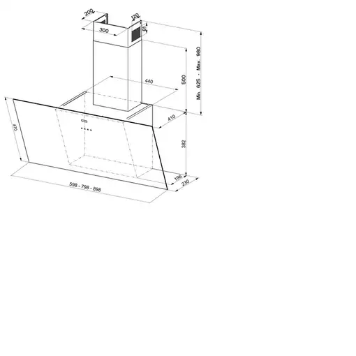 Mepamsa Display De pared Negro 712 m³/h