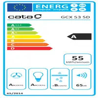 CATA GCX 53 SD Encastrada Gris A 750 m³/h CATA GCX 53 SD Encastrada Gris A 750 m³/h