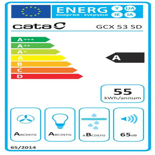 CATA GCX 53 SD Encastrada Gris 750 m³/h