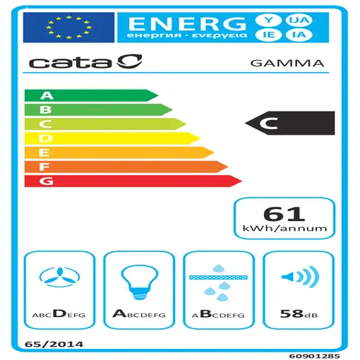 CATA GAMMA 600 De pared Acero inoxidable 700 m³/h