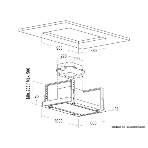 CATA Sirin 1000 GWH De techo Blanco A 850 m³/h