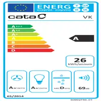 CATA VK 5000 X De pared Acero inoxidable A 477,3 m³/h