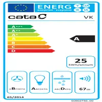 CATA VK 6000 X De pared Acero inoxidable A 395 m³/h