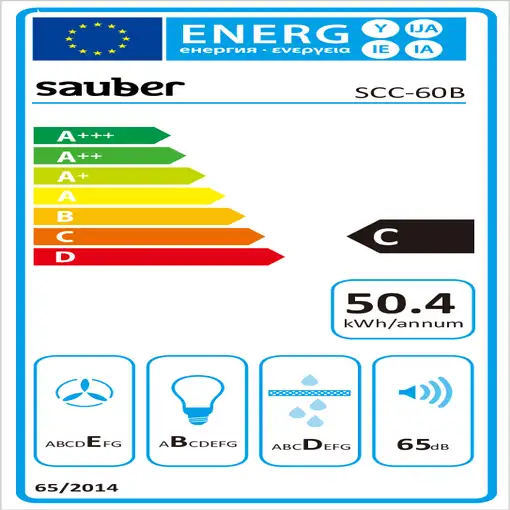 Sauber SCC60B De pared Blanco C 200 m³/h
