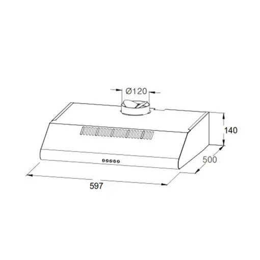 Sauber SCC60B De pared Blanco C 200 m³/h