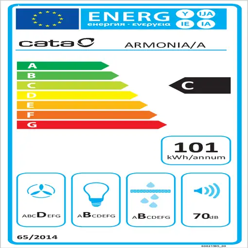 CATA ARMONIA 45 X Encastrada Acero inoxidable 645 m³/h