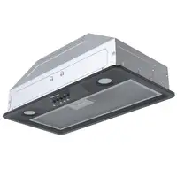 Corbero CCSF5222GFN campana Encastrada Negro, Acero inoxidable 300 m³/h