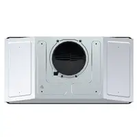 Corbero CCSF5222GFN campana Encastrada Negro, Acero inoxidable 300 m³/h