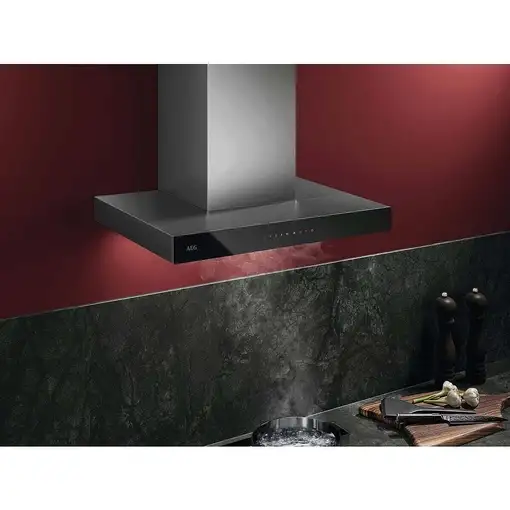 AEG GB67D61HL De pared Negro, Acero inoxidable 600 m³/h