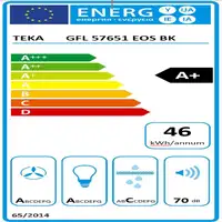 Teka GFL 57651 EOS Encastrada Negro, Gris 735 m³/h