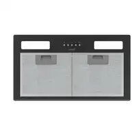 CATA 02030408 campana De pared Negro, Acero inoxidable C 645 m³/h