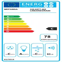 Mepamsa Linea 60 De pared Negro C 560 m³/h