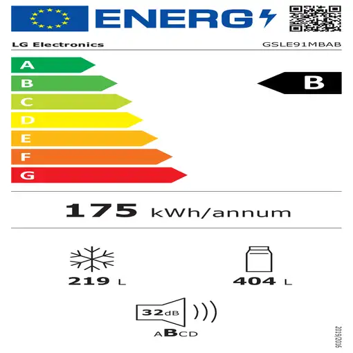 LG GSLE91MBAB nevera puerta lado a lado Independiente 623 L Acero inoxidable