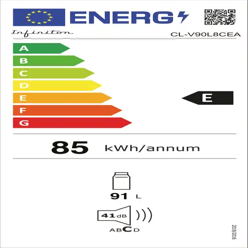 Infiniton CL-V90L8CEA nevera combi Independiente 91 L Crema de color