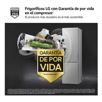 Nevera y congelador Independiente 277 L Acero inoxidable GBV22NCDPY LG