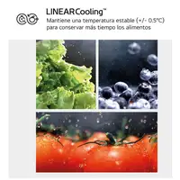 Nevera y congelador Independiente 277 L Blanco GBV22NCDSW LG