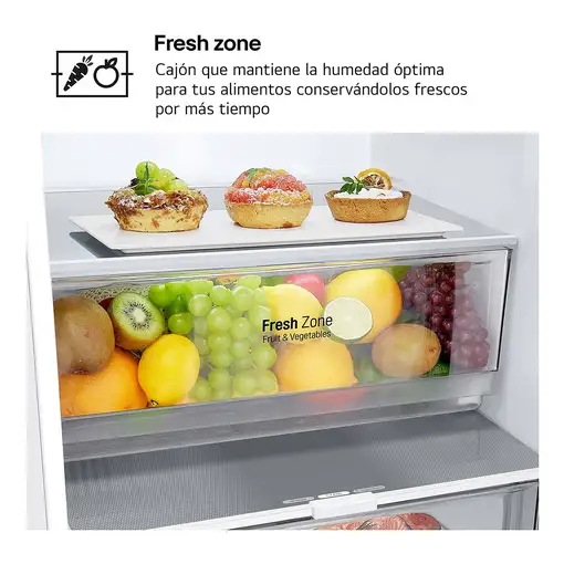 Nevera y congelador Independiente 277 L Blanco GBV22NCDSW LG