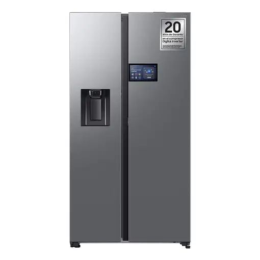 Samsung Series 9 Frigorífico Americano Bespoke AI 178cm 621L Clase E Inox RS90F64E Samsung Series 9 Frigorífico Americano Bespoke AI 178cm 621L Clase E Inox RS90F64E