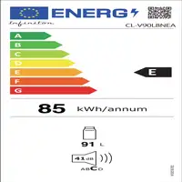 Infiniton CL-V90L8NEA frigorífico Independiente 91 L E Negro